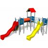 Playground System DETSKÉ IHRISKÁ - veľká multifunkčná zostava - dve šmýkačky 4U307K-15 - celokovová Playground System DETSKÉ IHRISKÁ - veľká multifunkčná zostava - dve šmýkačky 4U307K-15 - celokovová