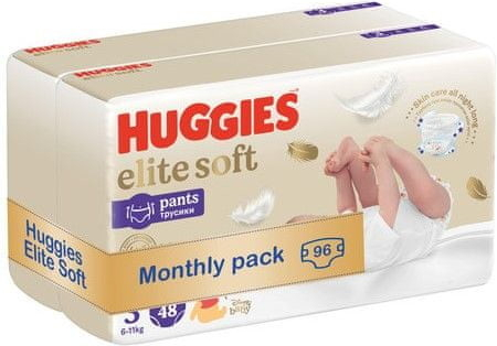 Huggies Elite Soft Pants č. 396 ks