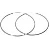 Argento Strieborné náušnice kruhy - 60 mm priemer 66565 Argento Strieborné náušnice kruhy - 60 mm priemer 66565