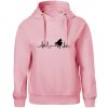 Piano ekg - krídlo - Oversized mikina dámská Moon - kratšia + širšia - XS ( Ružová ) Piano ekg - krídlo - Oversized mikina dámská Moon - kratšia + širšia - XS ( Ružová )
