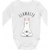 Yoga Llamaste - Body dojčenské s dlhým rukávom - Dlhý r. 6-12 mes ( Biela ) Yoga Llamaste - Body dojčenské s dlhým rukávom - Dlhý r. 6-12 mes ( Biela )