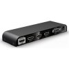 PREMIUMCORD HDMI switch 4Kx2K@60Hz 3:1 kovový s dálkovým ovladačem a napájecím adaptérem