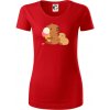 Kapybara so zmrzlinou - Dámske tričko z organickej bavlny Origin (GOTS) - 2XL ( Červená ) Kapybara so zmrzlinou - Dámske tričko z organickej bavlny Origin (GOTS) - 2XL ( Červená )