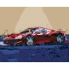 ZUTY Maľovanie podľa čísel ČERVENÉ ABSTRAKTNÉ AUTO FERRARI Rámovanie Rozmer 80 x 100 cm