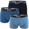 Boss Power cotton stretch modern petrol blue & B logo