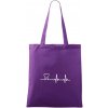 EKG zuby - Taška bavlnená - 42 x 38 cm ( Fialová ) EKG zuby - Taška bavlnená - 42 x 38 cm ( Fialová )