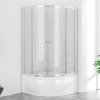 POINT SAP 100x80 Clear Asymetrický sprchovací kút s vysokou vaničkou, pravé prevedenie POINT SAP 100x80 Clear Asymetrický sprchovací kút s vysokou vaničkou, pravé prevedenie