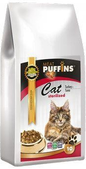 Puffins Cat Sterilised Turkey&Tuna 10 kg