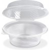 Šalátová miska priehľadná s vypuklým viečkom 2200 ml PP , 100030376 Šalátová miska priehľadná s vypuklým viečkom 2200 ml PP , 100030376