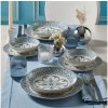 Asir | Jedálenská súprava 24 ks modrá/porcelán | 387GRP1382 Asir | Jedálenská súprava 24 ks modrá/porcelán | 387GRP1382