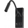 Nástenné LED bodové svietidlo 3W+nabíjačka USB C 3000K čierne VT-88064 (V-TAC) Nástenné LED bodové svietidlo 3W+nabíjačka USB C 3000K čierne VT-88064 (V-TAC)