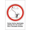 Počas búrky dodržujte odstup 3m od zvodu! Ste v ohrození života! 70x100mm plast. tabuľka Počas búrky dodržujte odstup 3m od zvodu! Ste v ohrození života! 70x100mm plast. tabuľka