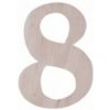 Číslo domu 8 prírodné drevo 180mm Číslo domu 8 prírodné drevo 180mm