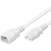 PREMIUMCORD Prodlužovací kabel síť 230V, C13-C14, bílý 1m PREMIUMCORD Prodlužovací kabel síť 230V, C13-C14, bílý 1m