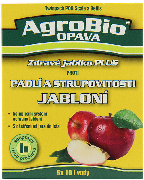 AgroBio PROTI Padlí a strupovitosti jabloní 2 x 10 g + 3 x 8 g