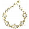 Guess Neprehliadnuteľný náramok s kryštálmi Mamounia JUBB05311JWYG 18,4 cm Guess Neprehliadnuteľný náramok s kryštálmi Mamounia JUBB05311JWYG 18,4 cm
