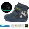 Detské chlapčenské zimné BAREFOOT topánky D.D.step royal blue W070-111 20 Detské chlapčenské zimné BAREFOOT topánky D.D.step royal blue W070-111 20