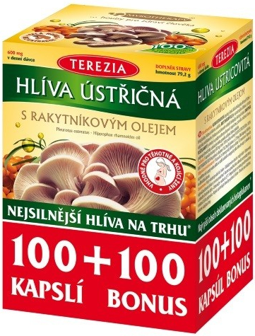 Terezia Company Hliva ustricová s rakytníkovým olejom 100 + 100 kapsúl