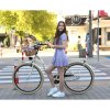 Lavida Mestský retro bicykel 1-prevodový krémový - krémové kolesá 28