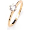 Šperk Holíč Zlatý zásnubný prsteň so zirkónom ZP4
