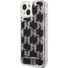 Karl Lagerfeld Monogram Liquid Glitter iPhone 14 čierne