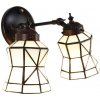 Nástenná double lampa Tiffany WHITE Nástenná double lampa Tiffany WHITE