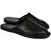 Pánske luxusné kožené čierne papuče OTO Pánske luxusné kožené čierne papuče OTO