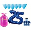 HeliumKing Hélium párty set na 25. narodeniny s modrými balónmi
