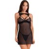 Livco Corsetti Fashion - Krolina Lc 90734 Chemise + Thong Black S/M Livco Corsetti Fashion - Krolina Lc 90734 Chemise + Thong Black S/M