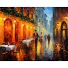 ZUTY Obrazy na stenu - Štylizovaný pár v kaviarni v retro atmosfére Rámovanie: bez rámu a bez vypnutia plátna, Rozmer: 80x100 cm ZUTY Obrazy na stenu - Štylizovaný pár v kaviarni v retro atmosfére Rámovanie: bez rámu a bez vypnutia plátna, Rozmer: 80x100 cm