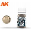AK Interactive AK672 Xtreme metal Pale Brass 30ml - Farba, bledá mosadz, 30 ml