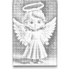 Vymalujsisam.sk Bodkovanie - Vianočný anjelik Farba: Čierna, Veľkosť: 20x30cm, Rám: Na kartónovej doske Vymalujsisam.sk Bodkovanie - Vianočný anjelik Farba: Čierna, Veľkosť: 20x30cm, Rám: Na kartónovej doske
