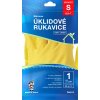 BALhome latexové úklidové rukavice, žlté, veľkosť S BALhome latexové úklidové rukavice, žlté, veľkosť S