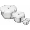 Zwilling Súprava vákuovacích nerezových mís s vekami Fresh & Save 12 / 18 / 24 cm 3 ks