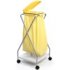 Stojan pojazdný na 1 odpadkové vrece 70/120l, žltá 440 x 480 x 930 mm Stojan pojazdný na 1 odpadkové vrece 70/120l, žltá 440 x 480 x 930 mm