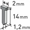 EXTOL PREMIUM klince 14mm, 2.0x0.52x1.2mm, balenie 1000ks 8852405