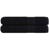 Uteráky, 2 ks, čierne, 100x200 cm, bavlna 100 % Uteráky, 2 ks, čierne, 100x200 cm, bavlna 100 %