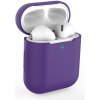 Enem Jednofarebný obal na Airpods 1/2 - Fialový APP1OAIR006