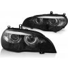 Tuning Tec Přední světla xenon D1S 3D LED DRL angel eyes BMW X5 E70 2007-2010 černá Tuning Tec Přední světla xenon D1S 3D LED DRL angel eyes BMW X5 E70 2007-2010 černá