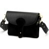Dámska kožená kabelka Luka 26-100 D čierna, crossbody 24,5 x 18 x 6 cm Dámska kožená kabelka Luka 26-100 D čierna, crossbody 24,5 x 18 x 6 cm