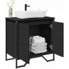 VidaXL Skrinka pod umývadlo, čierna, 60x35x60 cm VidaXL Skrinka pod umývadlo, čierna, 60x35x60 cm