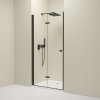 Erga Berlin, skladacie sprchové dvere do otvoru 120x195 cm, 6mm číre sklo, čierny profil, ERG-V02-BERLIN-D120-BK Erga Berlin, skladacie sprchové dvere do otvoru 120x195 cm, 6mm číre sklo, čierny profil, ERG-V02-BERLIN-D120-BK