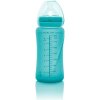 Everyday Baby fľaša sklo s teplotným senzorom Turquoise 240 ml
