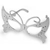 Párty / karnevalové okuliare motýľ, gitara metalické - 1 ks 5 strieborná motýľ Párty / karnevalové okuliare motýľ, gitara metalické - 1 ks 5 strieborná motýľ