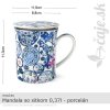 HRNČEK Mandala so sitkom 0,37l – porcelán HRNČEK Mandala so sitkom 0,37l – porcelán