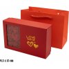 Mareb darčeková krabička na šperky s okienkom a ružami červená Mareb darčeková krabička na šperky s okienkom a ružami červená
