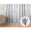 Biante Dekoračný záves Rongo RGP-508 Vetvičky levandúľ Provence na bielom 140x210 cm Biante Dekoračný záves Rongo RGP-508 Vetvičky levandúľ Provence na bielom 140x210 cm