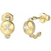 Guess Moderné pozlátené náušnice Sparks JUBE06281JWYGT/U