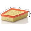 Vzduchový filter MANN-FILTER C 2510/1 Vzduchový filter MANN-FILTER C 2510/1