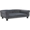 vidaXL Pelech pre psov Dark Šedá 95x55x30 cm Velvet vidaXL Pelech pre psov Dark Šedá 95x55x30 cm Velvet